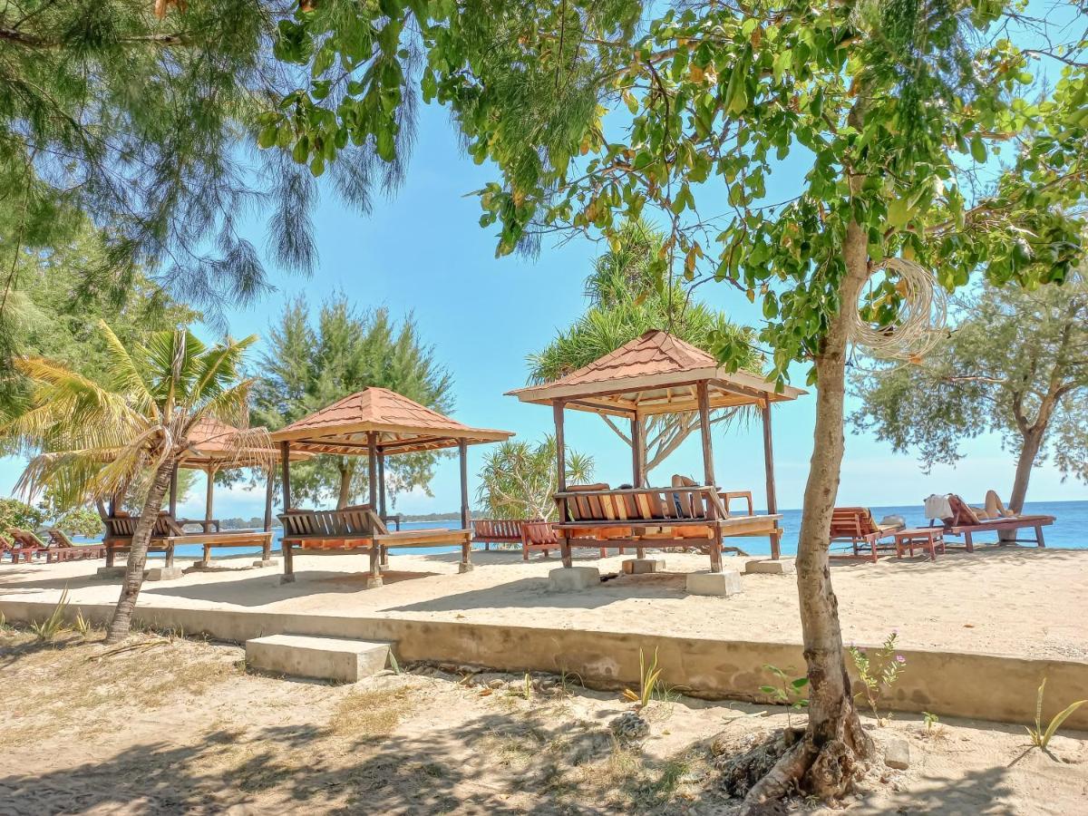 Nusa Indah Bungalows Гили Еър Екстериор снимка